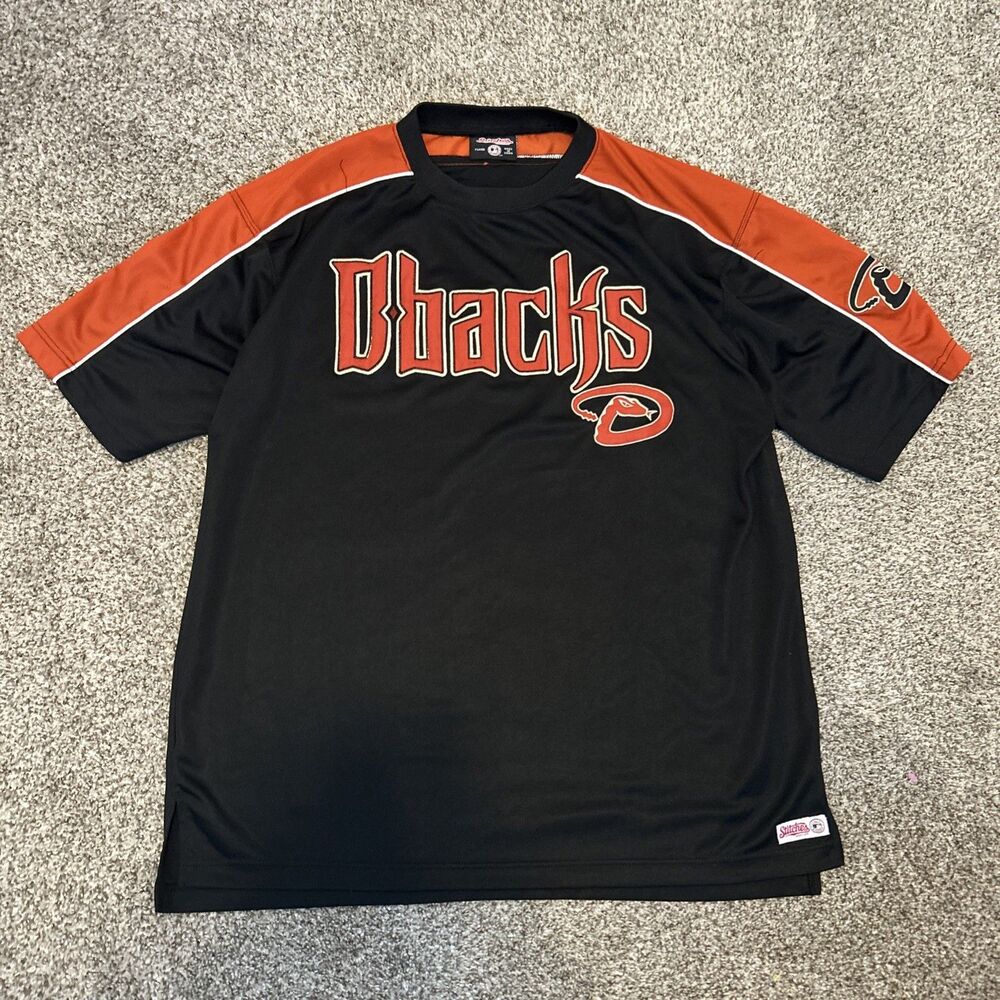 Stitches Arizona Diamondbacks Jersey Shirt Men’s XL (Est) Red Black